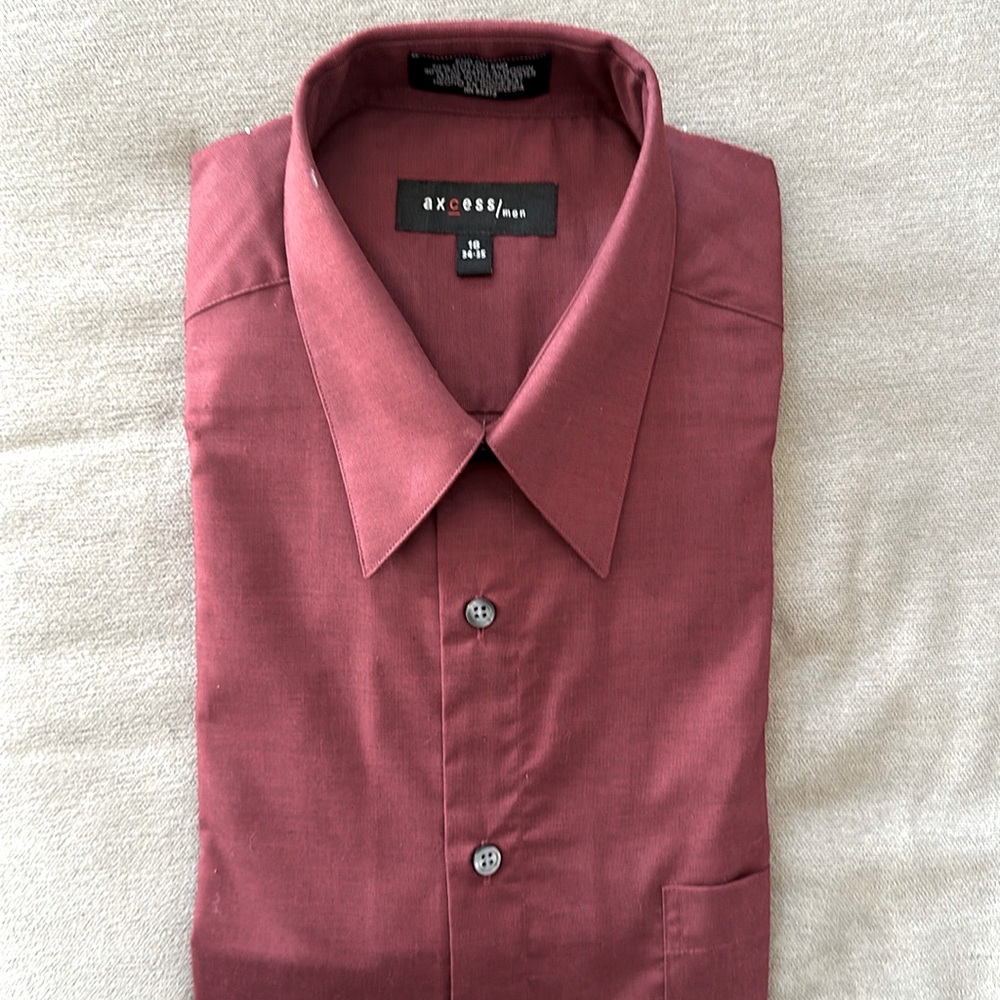Brand new dress shirt - this is burgundy with tags